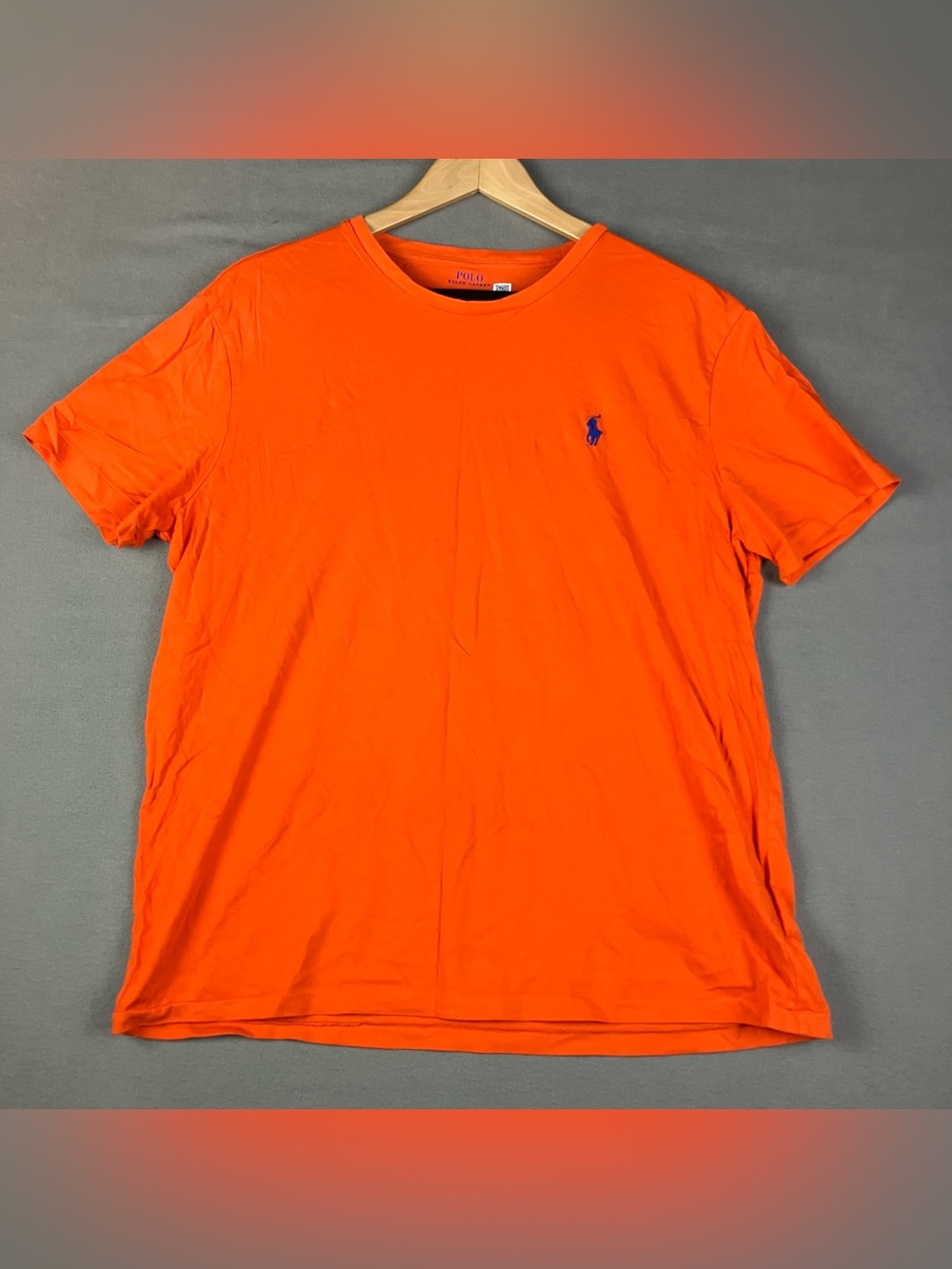 Polo Ralph Lauren Men’s Size L Short Sleeve T Shirt Small Pony Logo Orange. In g